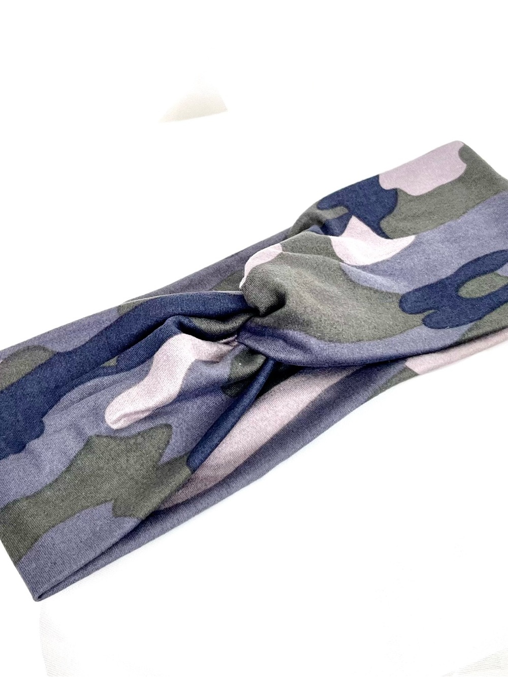 Women Camouflage Military Handmade Knot Stretchy Headband